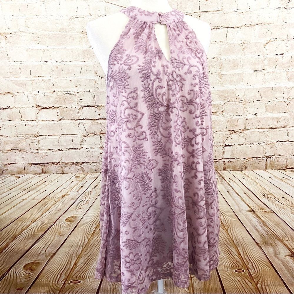 Francescas sleeveless embroidered shift dress